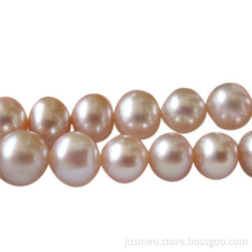 Pearl strand, loose freshwater potato-shaped pearl strand